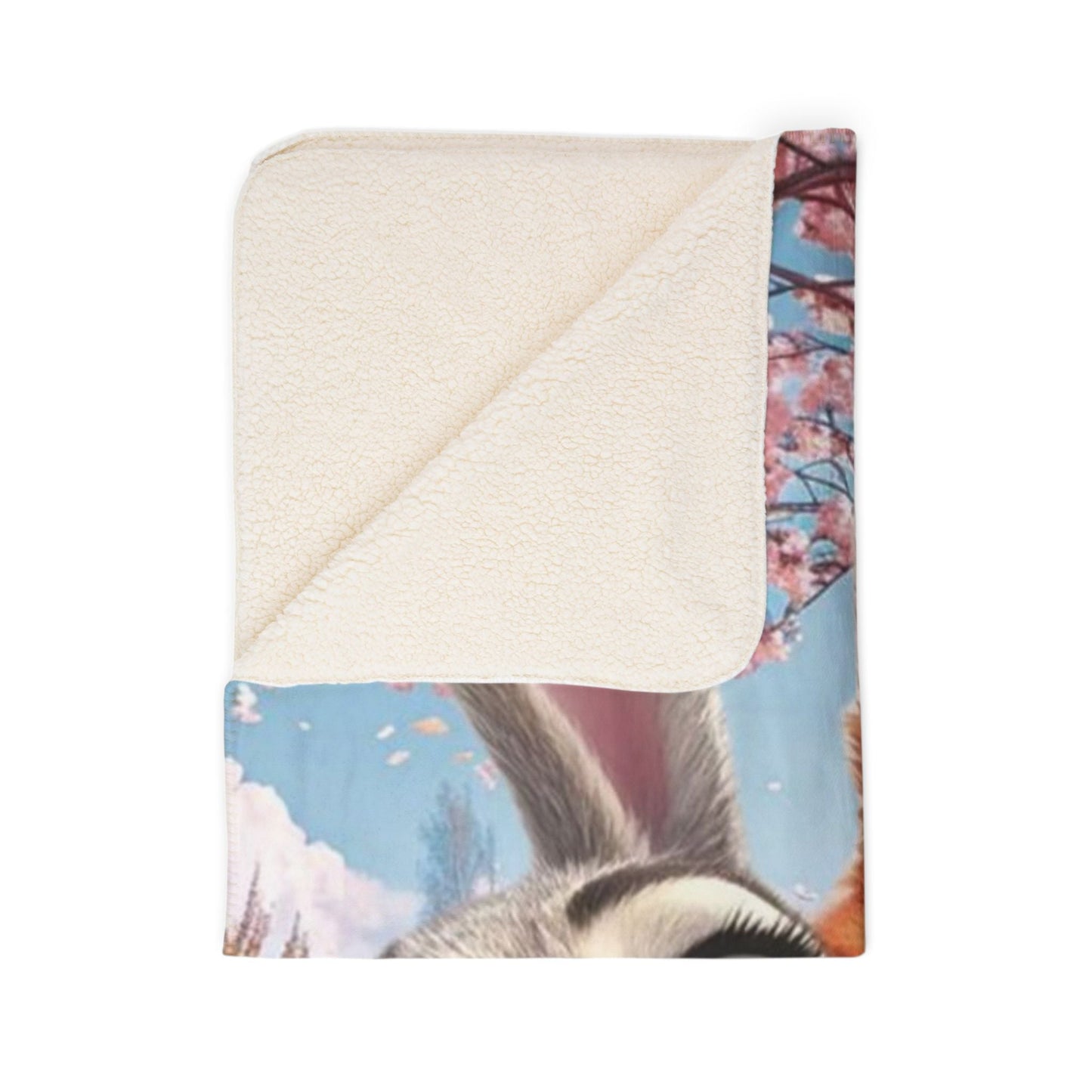 Cozy Fleece Sherpa Blanket with Joyful Cartoon Characters, Perfect for Kids' Rooms, Movie Nights, Gifts, and More! - Eloraboutique