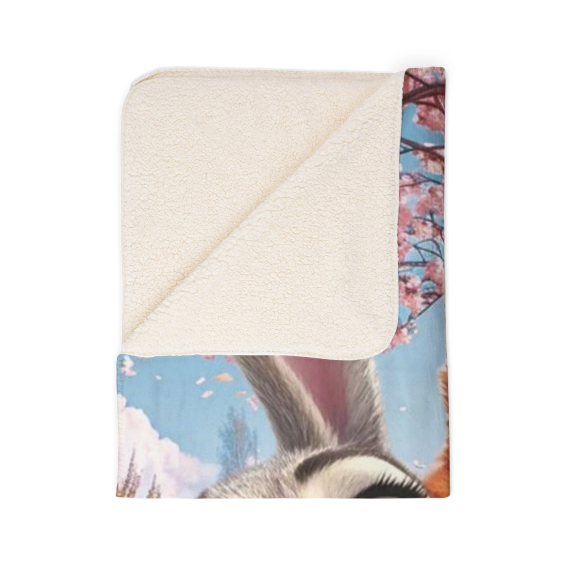 Cozy Fleece Sherpa Blanket with Joyful Cartoon Characters, Perfect for Kids' Rooms, Movie Nights, Gifts, and More! - Eloraboutique
