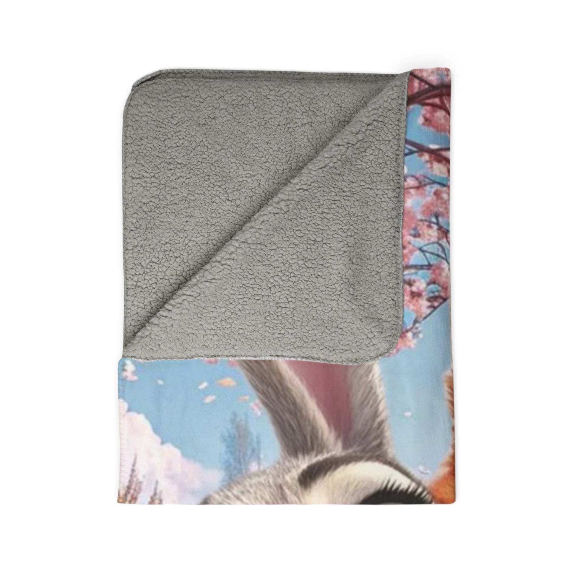 Cozy Fleece Sherpa Blanket with Joyful Cartoon Characters, Perfect for Kids' Rooms, Movie Nights, Gifts, and More! - Eloraboutique