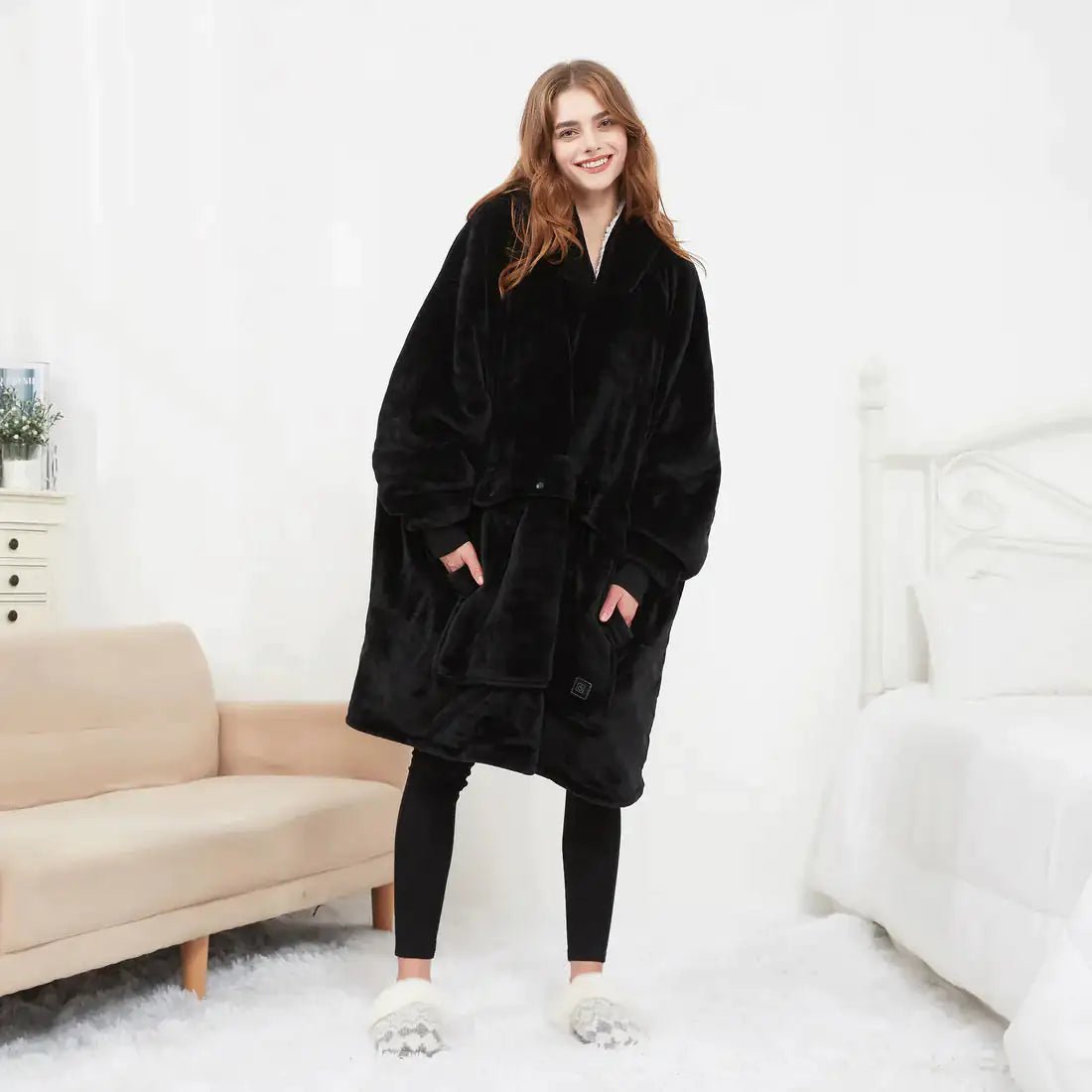 Heated Hoodie Blanket - Eloraboutique