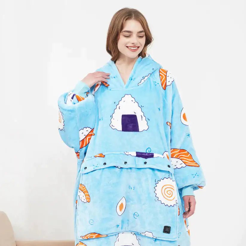 Heated Hoodie Blanket - Eloraboutique
