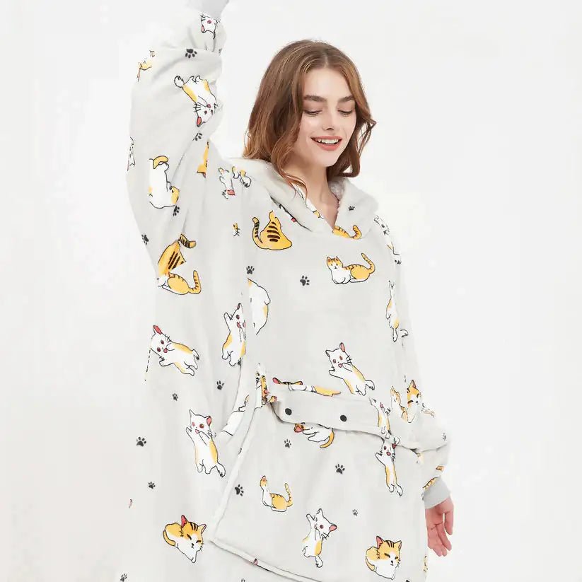 Heated Hoodie Blanket - Eloraboutique