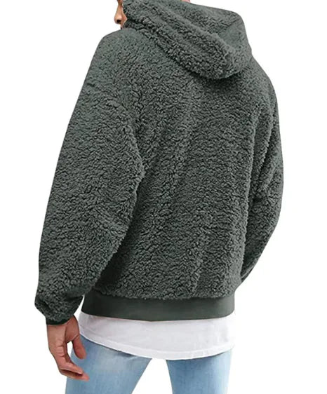 European American Wool And Fleece Hooded Men's Hoodie - Eloraboutique 